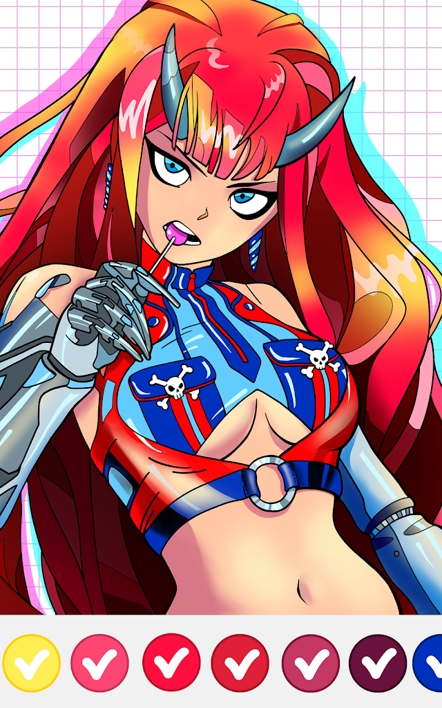 Anime Manga Color by Numbers