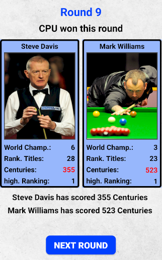 Snooker Card Game
