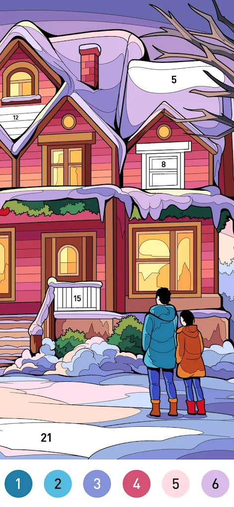 Christmas Color by Number Game