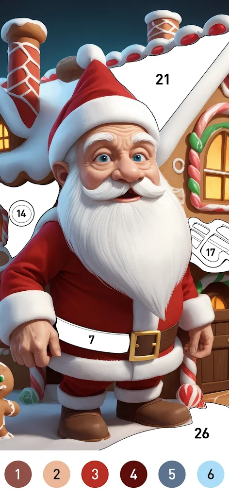 Christmas Color by Number Game