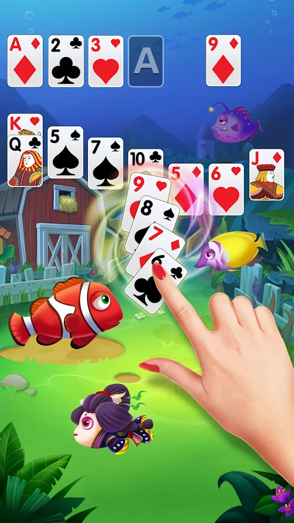 Solitaire Fish Klondike Card