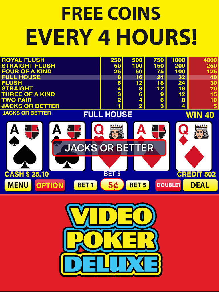 Video Poker Deluxe
