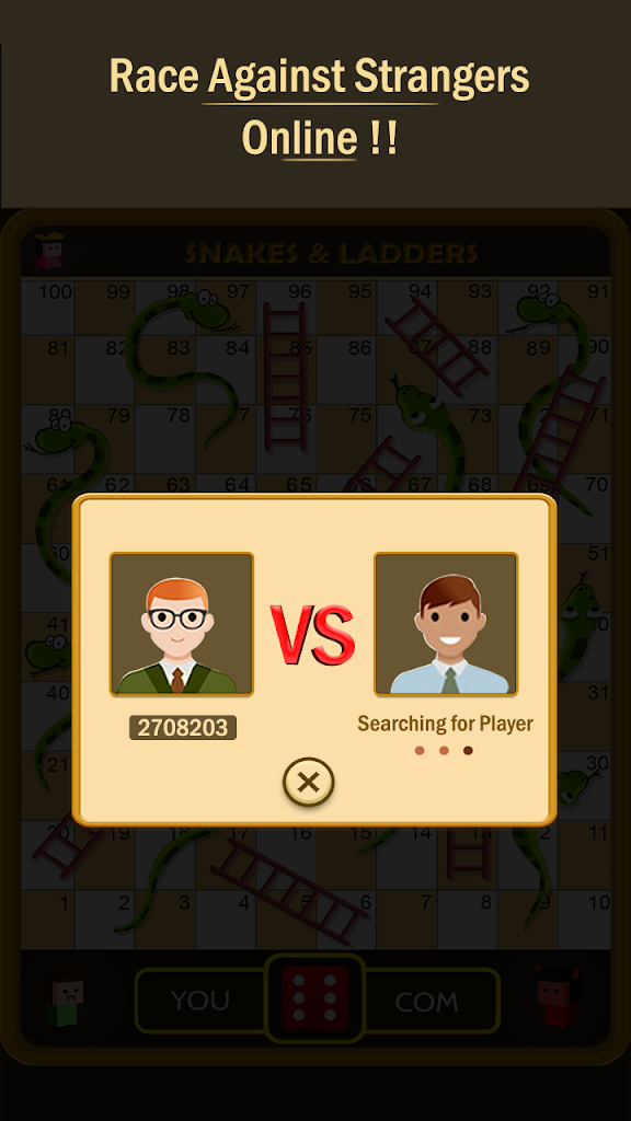 Snakes & Ladders: Online Dice!