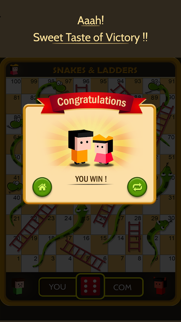 Snakes & Ladders: Online Dice!