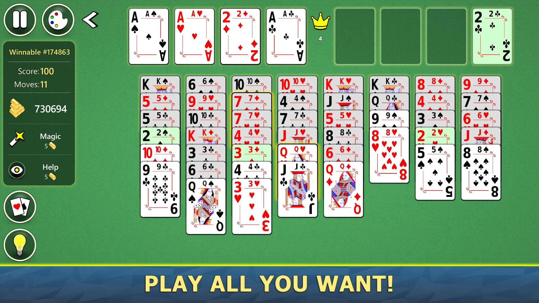 FreeCell Solitaire - Card Game