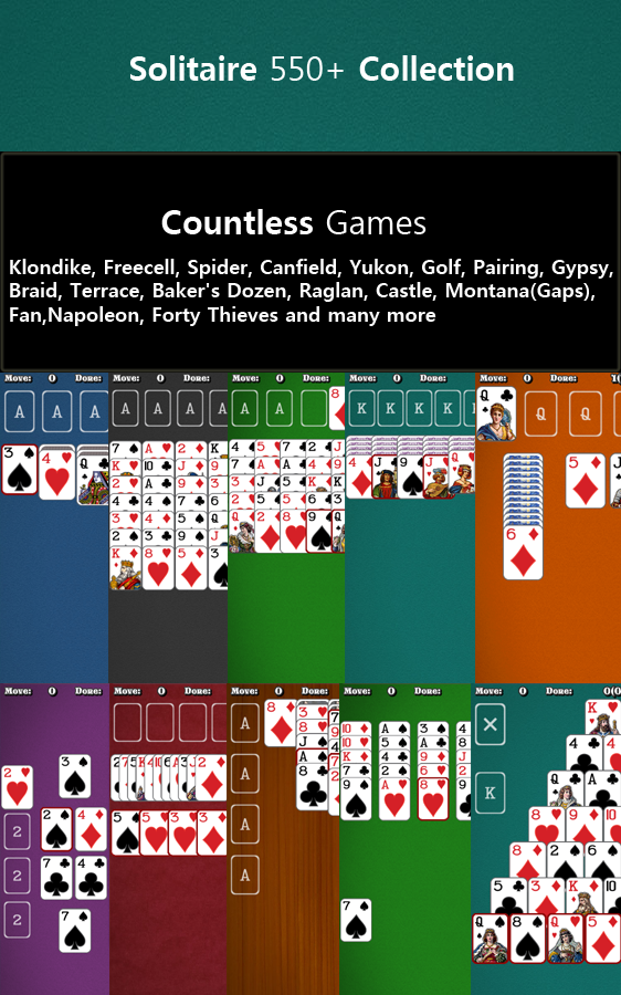 550+ Card Games Solitaire Pack