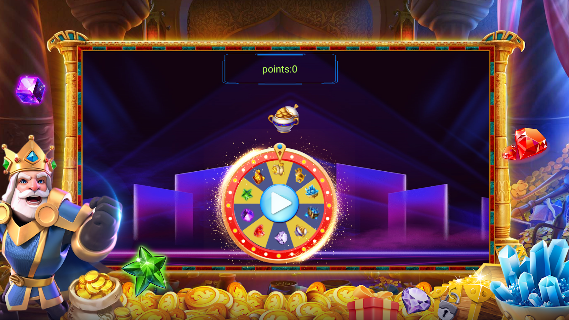 Diamond gold lucky spin home