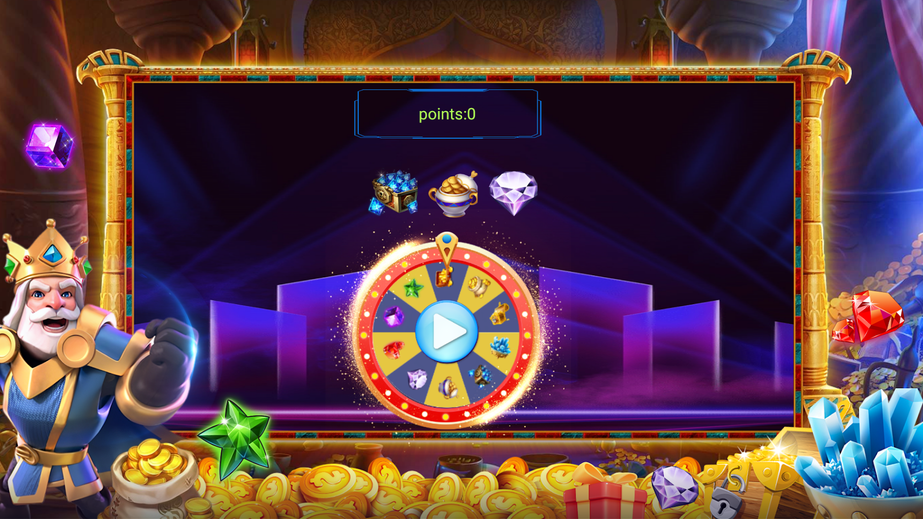 Diamond gold lucky spin home