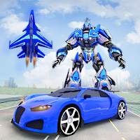 Police Air Jet Multi Robot Shooting Game icon