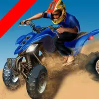 3D quad bike racing icon