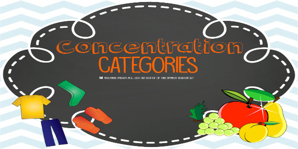 Concentration Game Topics topic