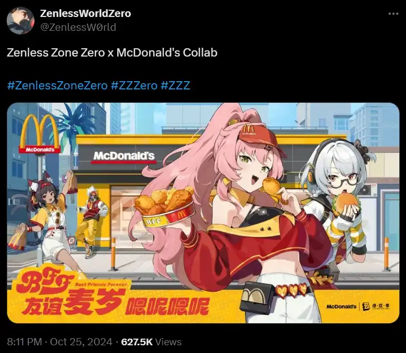 Zenless Zone Zero Teams Up with McDonald's - But There’s a Twist