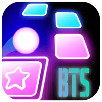 BTS Tiles Hop K-POP Neon Army icon