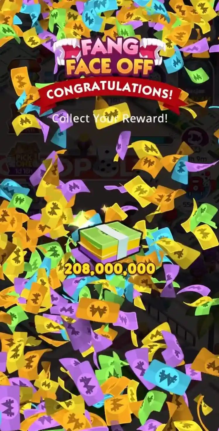 Monopoly GO: Fang Face Off Rewards and Milestones