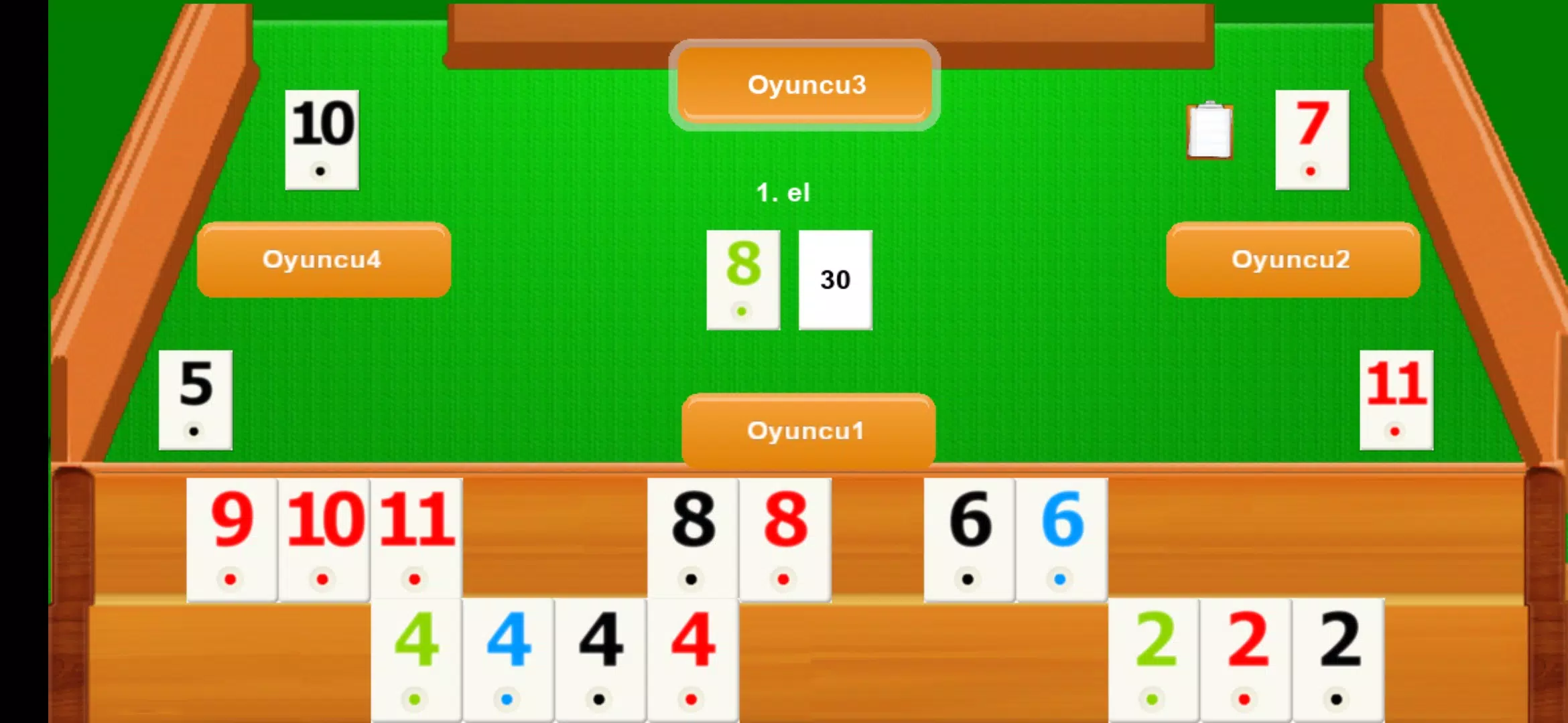 Düz Okey - İnternetsiz