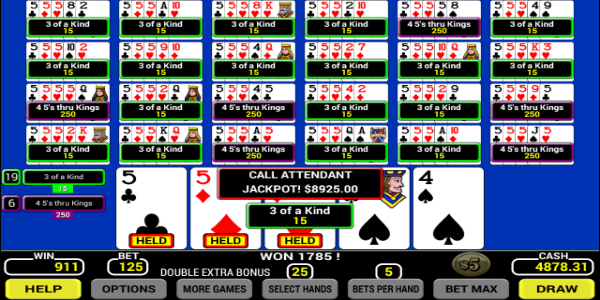 Twenty-Five Play Poker