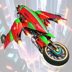 Flying Motorbike Taxi Driving APK