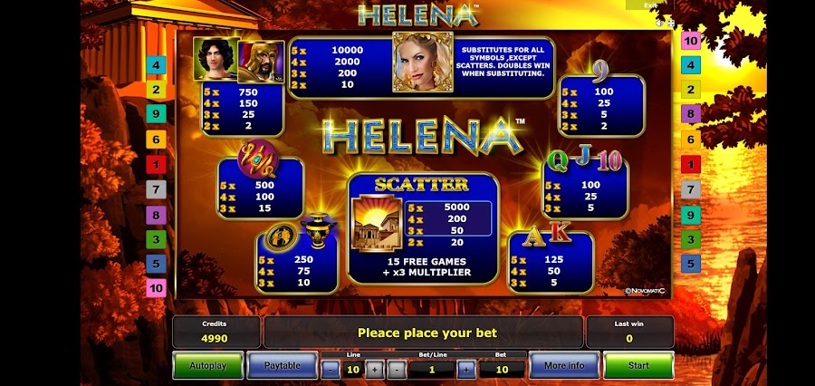 Helena Slot Game