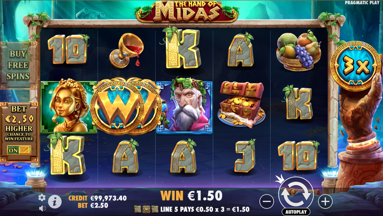 The Hand of Midas Slot Casino