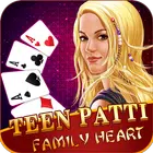 Teen Patti family Heart icon