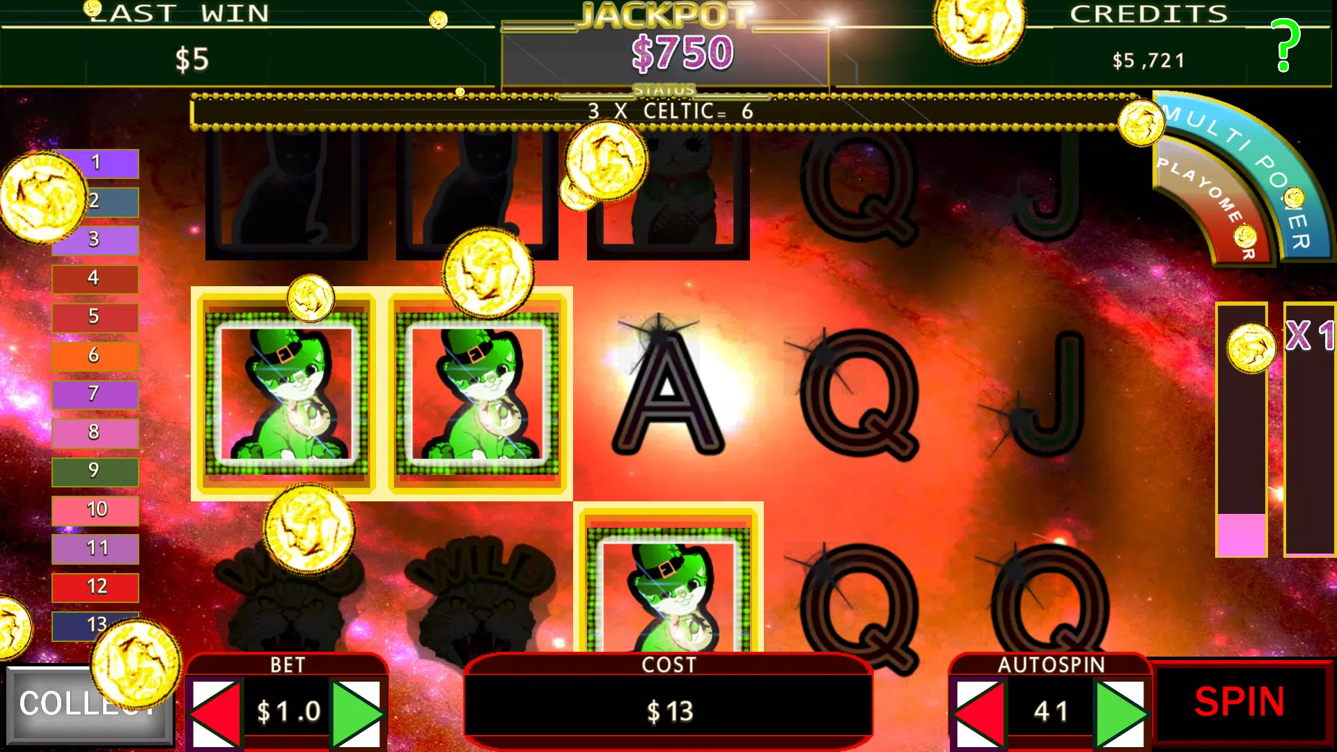 Lucky Beckoning Kitty Fruit Machine