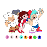 FNF Battle Music Coloring Book icon