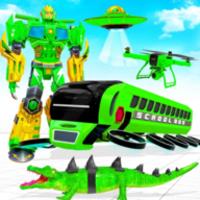 School Bus Robot Car Game icon