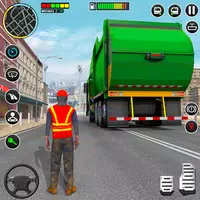 Clean City Dumper Truck 3D icon