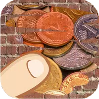 Coins and bills,one is listed icon