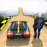 Superhero Car Stunt Mega Ramps icon