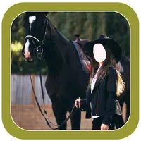 Girl Horse Photo Suit icon