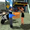 City Courier Delivery Rider icon