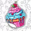 Cartoon Sticker Book - IQ Game icon