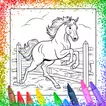 Horse & Unicorn Coloring Book icon