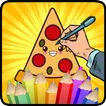 Coloring Luxury Food icon