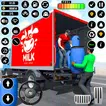 Cow Milk Delivery Truck Games icon