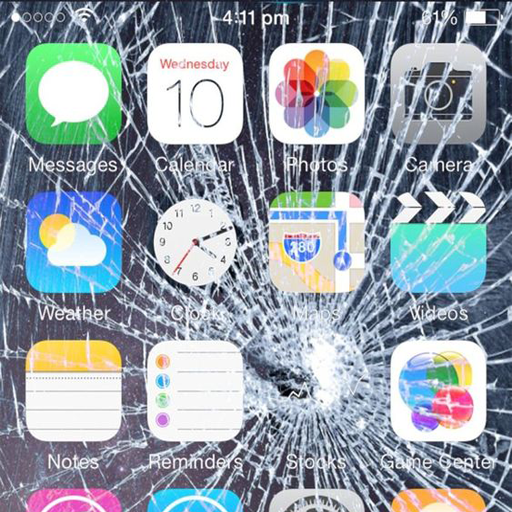 Prank Broken Screen Wallpaper icon