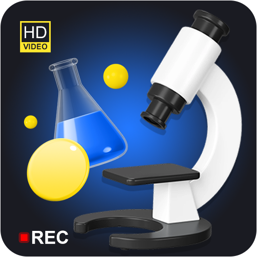 Magnifying Zoom Microscope cam icon